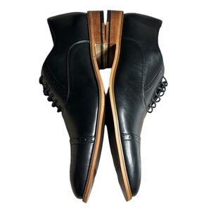 Sean Alan shoes,men,NEW,size12. Black oxford phoenix cap toe,brown /tan heel